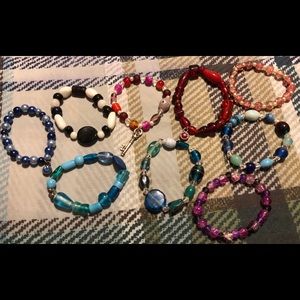 Lot 8 ** 9 home made bracelets